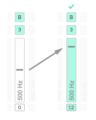 Gain selection in answer band