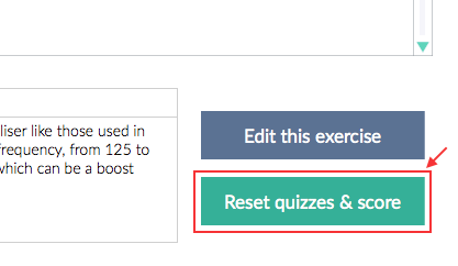 Reset quizzes and score confirmation dialog in TrainYourEars