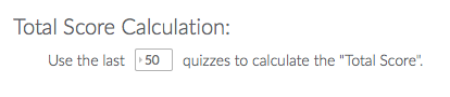 Total score calculation options in TrainYourEars