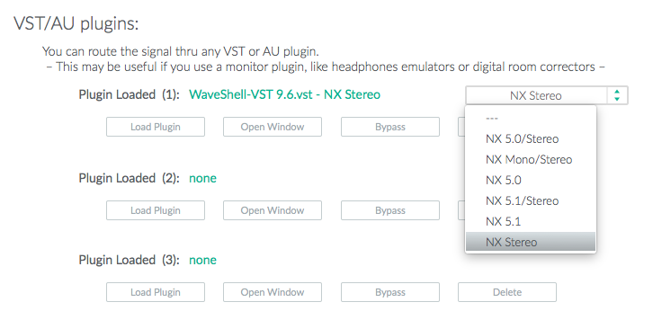 WaveShell plugin dialog in TrainYourEars